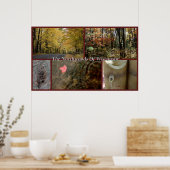 Poster Nature Collage Imprimer Northwoods Wisconsin Saiso (Cuisine)