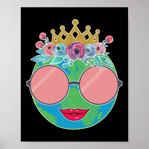 Poster Nature Couronne Fleurs Femmes Filles Enfants Jour