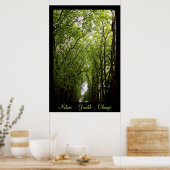Poster Nature. Croissance. Changez. (Cuisine)