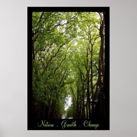 Poster Nature. Croissance. Changez. (Devant)