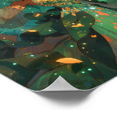 Poster Nature Déesse Imaginaire afro-américain Art (Coin)