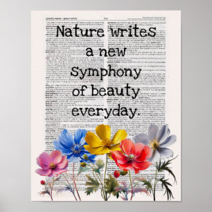 Poster Nature écrit une nouvelle symphonie de beauté chaq