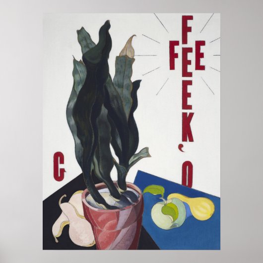 Poster Nature en forme, O'Keeffe par Charles Demuth (Devant)