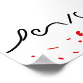 Poster Nature en rouge (Coin)