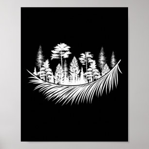 Poster Nature Forêt Plantes Arbres Camping Randonnée Mont