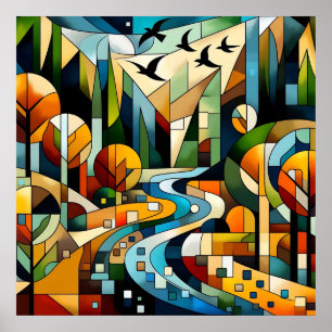 Poster Nature géométrique