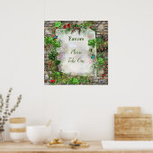 Poster Nature intérieure et extérieure en fleurs (Cuisine)