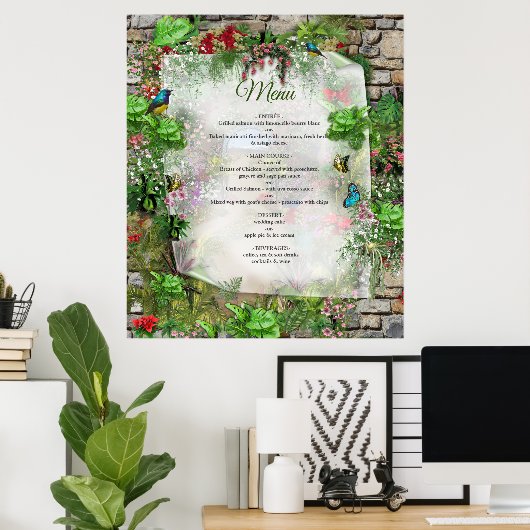 Poster Nature intérieure et extérieure en fleurs (Bureau à domicile)