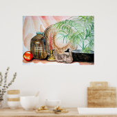 Poster Nature morte aux pastels chauds (Cuisine)