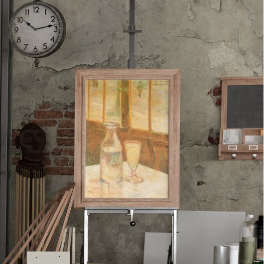 Poster Nature morte avec de l'absinthe par Vincent van Go