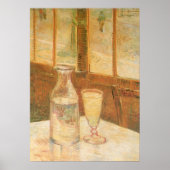 Poster Nature morte avec de l'absinthe par Vincent van Go (Devant)