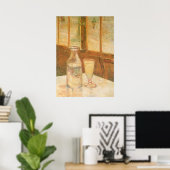 Poster Nature morte avec de l'absinthe par Vincent van Go (Bureau à domicile)