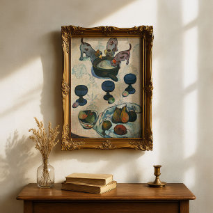 Poster Nature morte avec trois chiots Paul Gauguin