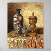 Poster Nature morte avec vase cloisonné, (Devant)