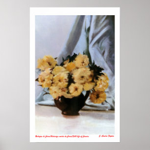 Poster Nature morte de fleurs/Still life of flowers