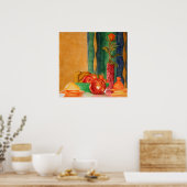 Poster nature morte de roses et de fruits (Cuisine)