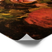 Poster Nature morte Fleurs dans un vase de Vincent van Go (Coin)