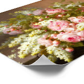 Poster Nature morte florale, Raoul M. De Longpré  (Coin)