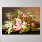 Poster Nature morte florale, Raoul M. De Longpré  (Devant)