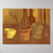 Poster Nature morte Pinceaux dans un pot Vincent van Gogh (Devant)