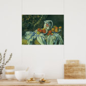 Poster Nature morte, rideau et pichet de Paul Cezanne (Cuisine)