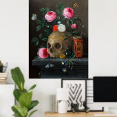 Poster Nature morte Vanitas (vers 1665–1670)  (Bureau à domicile)