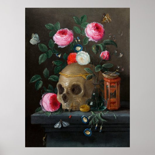 Poster Nature morte Vanitas (vers 1665–1670)  (Devant)