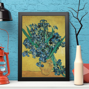 Poster Nature morte Vase aux iris de Vincent van Gogh