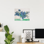 Poster Nature morte : Vase avec des iris de Vincent van G (Bureau à domicile)
