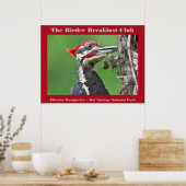 Poster Nature Photography Pileated Woodpecker Birder (Cuisine)