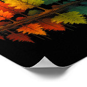 Poster Nature Reflection Forest Trees Outdoor Wildlife Hi (Coin)