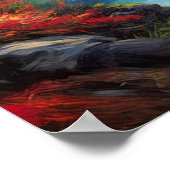 Poster Nature sauvage dans les teintes saisonnières, Volc (Coin)