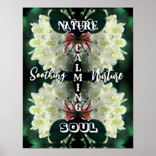 Poster Nature Soul Azalea Inspirationnel Abstrait