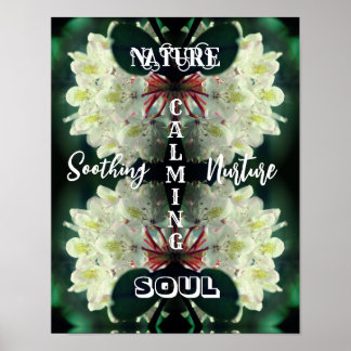 Poster Nature Soul Azalea Inspirationnel Abstrait