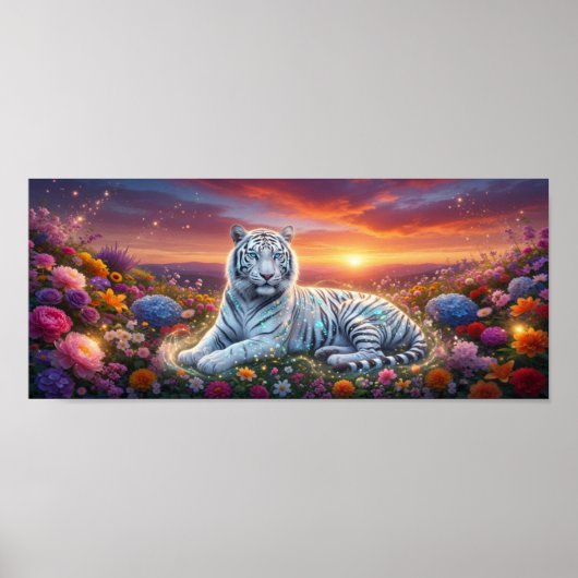 Poster Nature & Tigre Blanc (Devant)