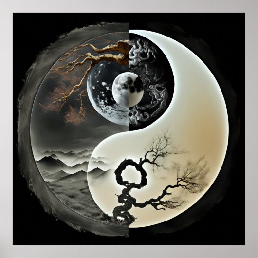Poster Nature Yin et Yang (Devant)