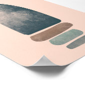 Poster Naturel Simple Boho Dessins Boho Chic Aesthétique (Coin)