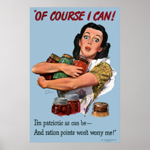Poster Naturellement je peux copie vintage d'affiche de