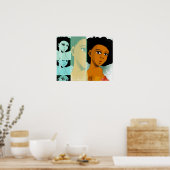 Poster naturellement Turquoise (Cuisine)