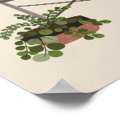 Poster Naughty Black Cat & Monstera Jungle (Coin)