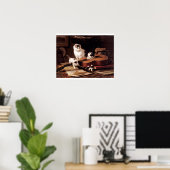 Poster Naughty chatons jouant de la guitare (Bureau à domicile)