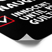 Poster Naughty Innocent Jusqu'À Preuve de culpabilité Lis (Coin)