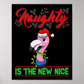 Poster Naughty Is The New Nice Christmas Santa Xmas Premi (Devant)