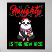 Poster Naughty Is The New Nice Christmas Santa Xmas Premi (Devant)