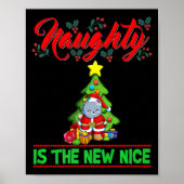 Poster Naughty Is The New Nice Christmas Santa Xmas Premi (Devant)