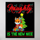 Poster Naughty Is The New Nice Christmas Santa Xmas Premi (Devant)
