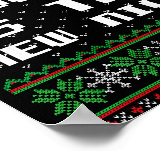 Poster Naughty Is The New Nice Ugly Christmas Sweater Rei (Coin)