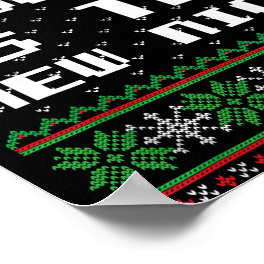 Poster Naughty Is The New Nice Ugly Christmas Sweater Rei (Coin)