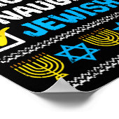 Poster Naughty Jewish Ugly Hanukkah Sweater Chanukah (Coin)
