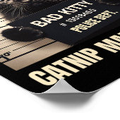 Poster Naughty Kitty Prison Photo Catnip M'a fait faire C (Coin)